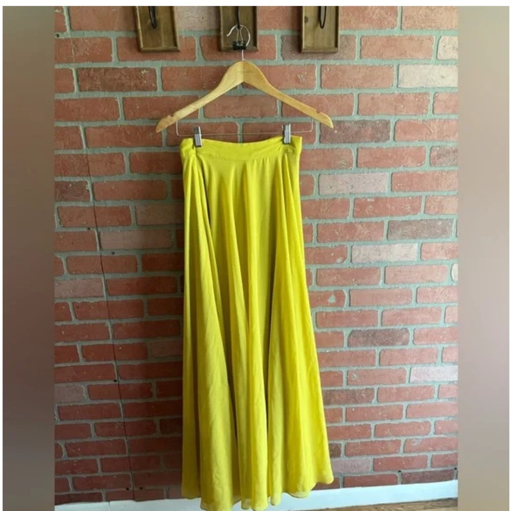 Lucy Paris Vibrant Yellow Maxi Skirt